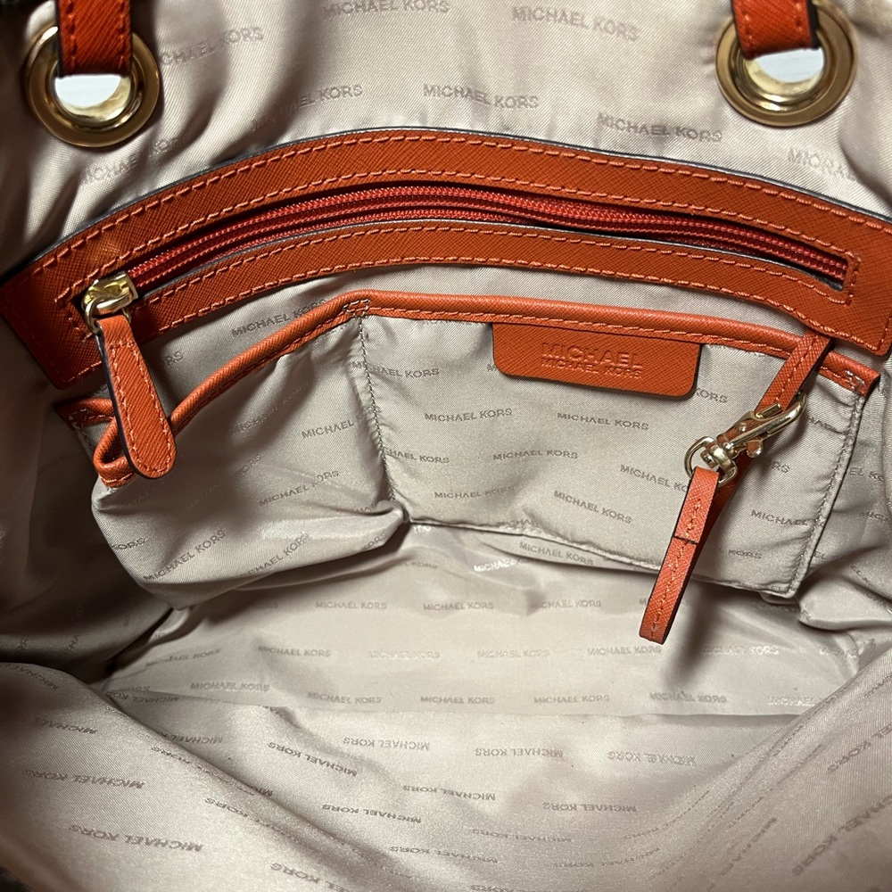 Michael Kors Jet Set Logo Tote - Brown - Picture 5 of 10